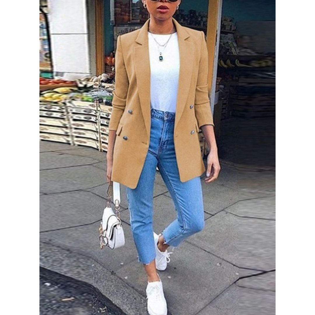 Stylish Mid-Length Women's Blazer – Ava