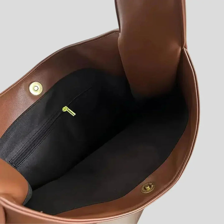 Bolso de hombro de cuero vegano para mujer - Noor