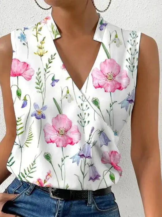 Stylish Women's Summer Blouse with Flowing Fit – Rania