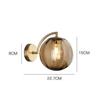 Luxe Modern Wall Light made of Glass – CrystalGlow