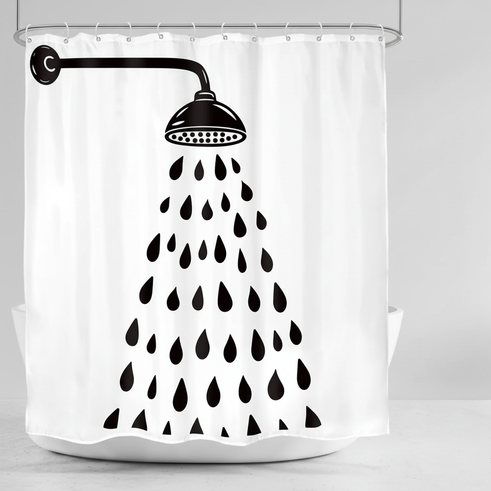 Moderne Baddekoration Polyestervorhang - Showerlyn