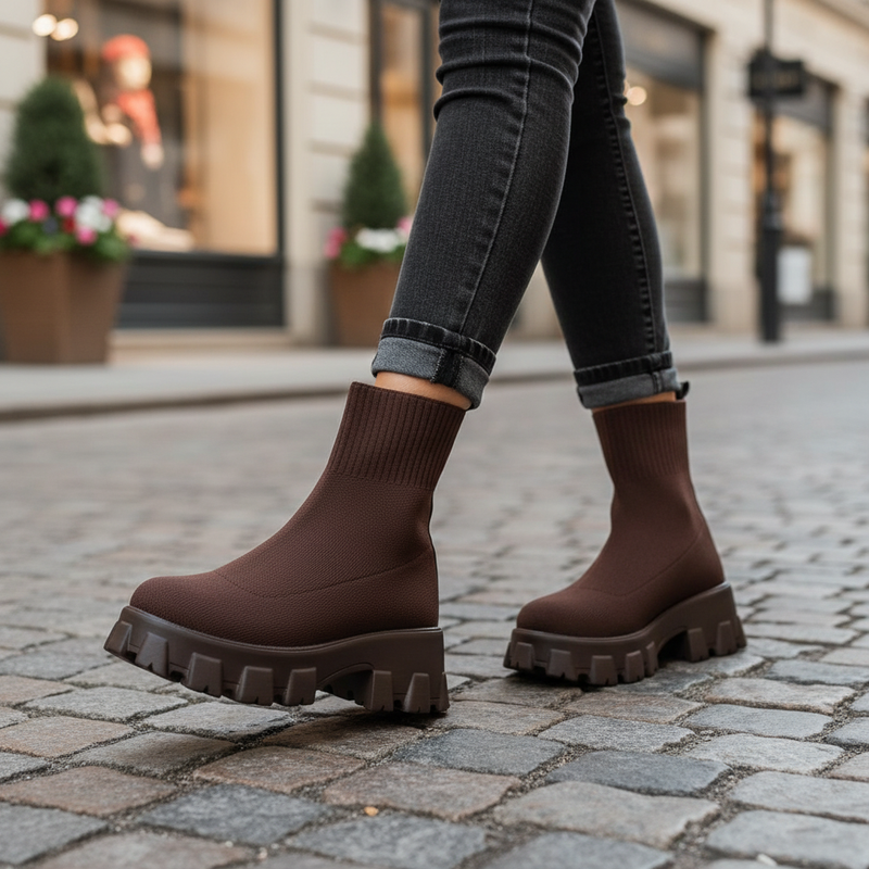 Moderne Plattform-Boots - Victoria