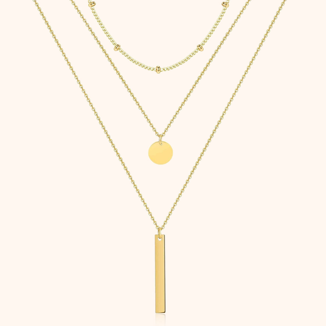 Layered Triple Necklace - Elise