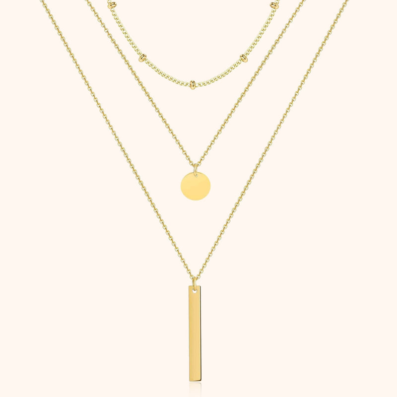 Layered Triple Necklace - Elise
