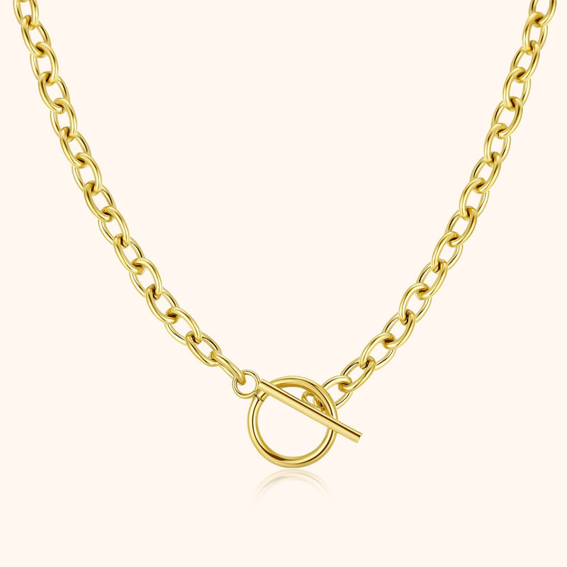 Subtle chain with geometric design – Noelia
