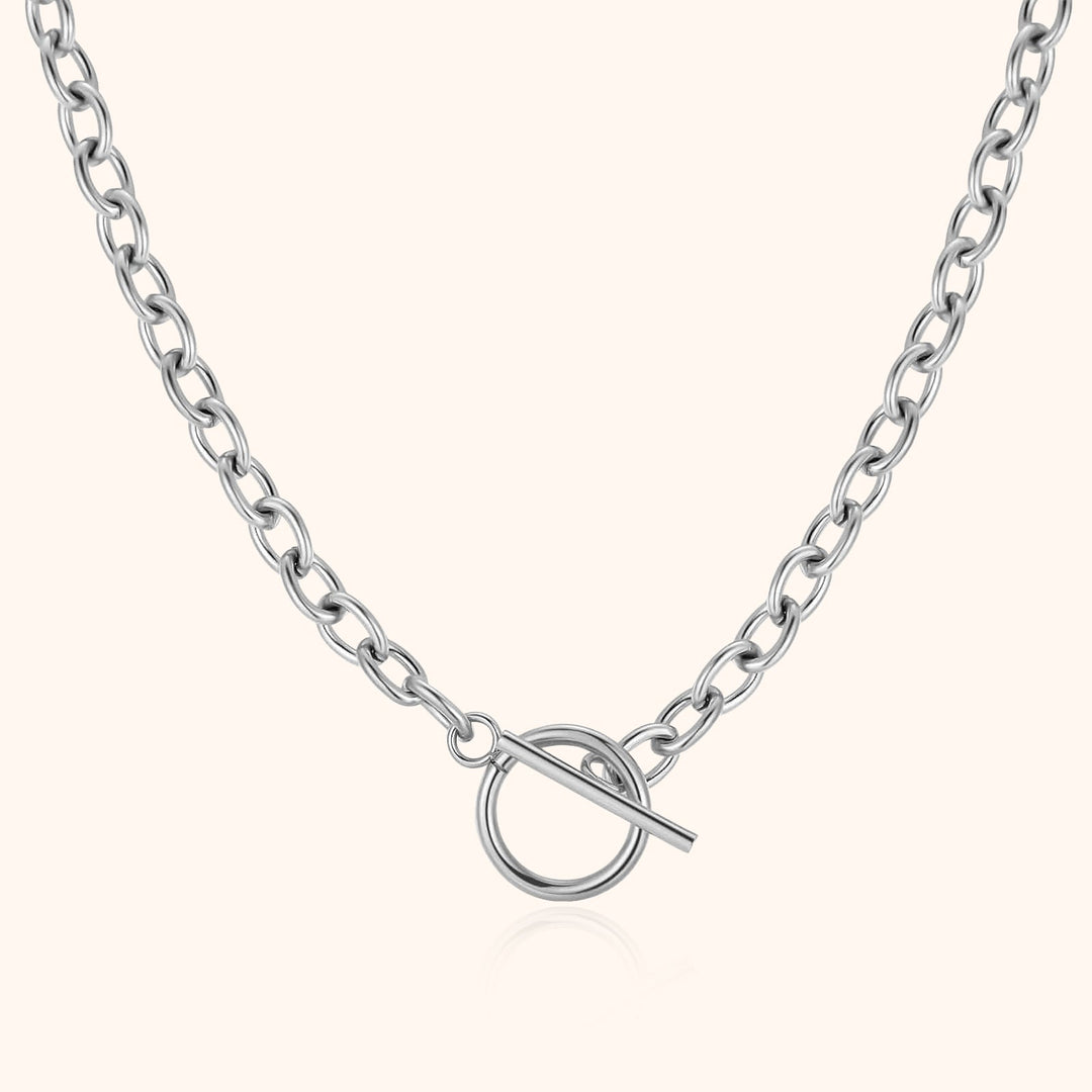 Subtle chain with geometric design – Noelia