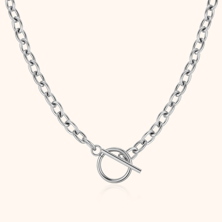 Subtle chain with geometric design – Noelia