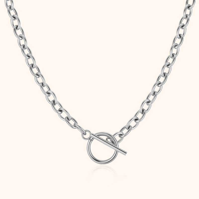 Subtle chain with geometric design – Noelia