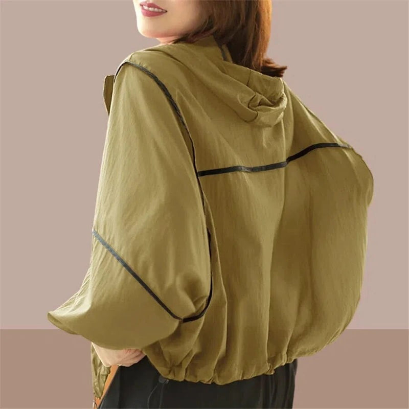 Airy Women's Summer Hoodie Jacket with Oversized Fit – Zoë