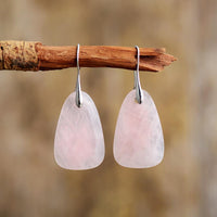 Aura Rose Quartz Protective Earrings - Ameline