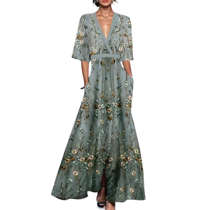 Summer Dress - Lola | Luxurious Dress with Waistband