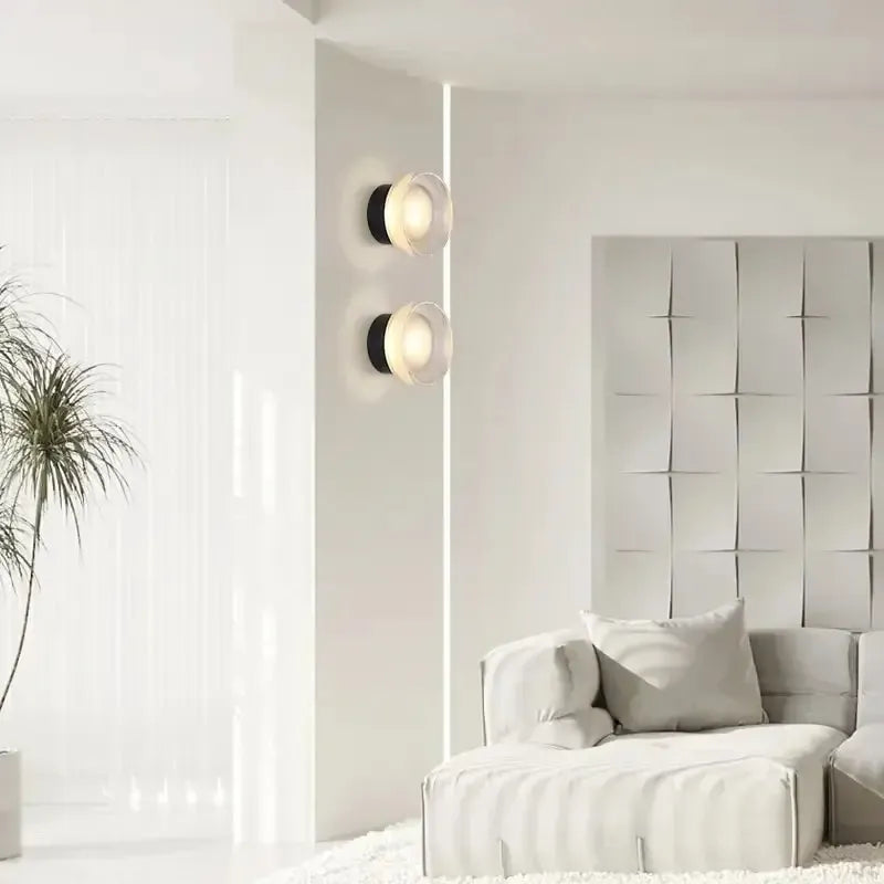 Nordic Circular Wall Lamp - Modern LED Sconce for Bedroom and Hallway 4