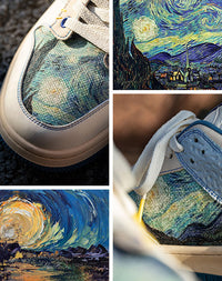 Künstlerische Unisex Sneakers mit Sternennacht-Design & Komfortsohle – Lior