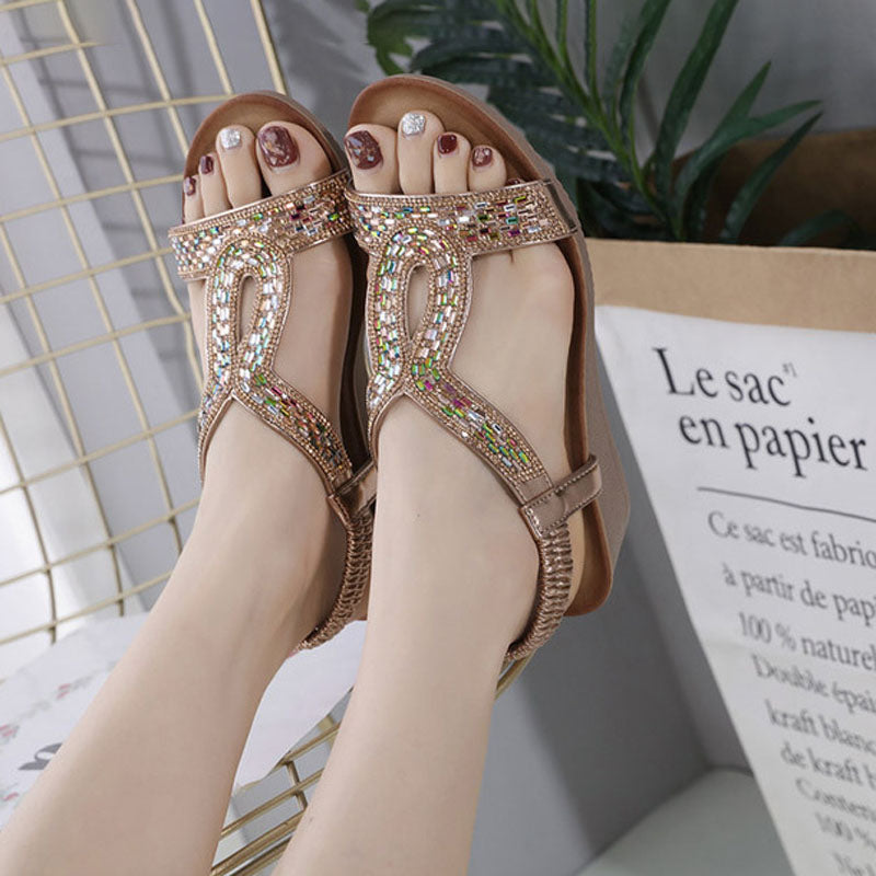 Luxury Women's Wedge Heel Sandals – Celeste