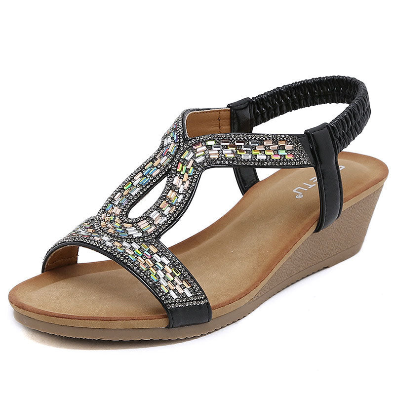 Luxury Women's Wedge Heel Sandals – Celeste
