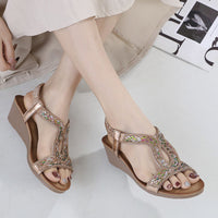 Luxury Women's Wedge Heel Sandals – Celeste