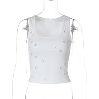 Trendiges Damen Crop-Top mit Zierdetail & figurbetontem Schnitt – Liora