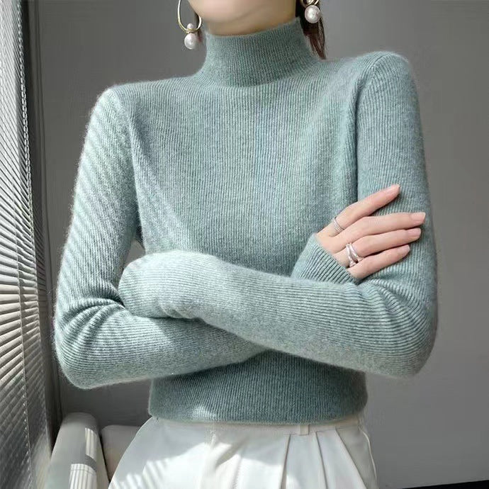 Jersey de punto para mujer con cuello semi alto - Sophie