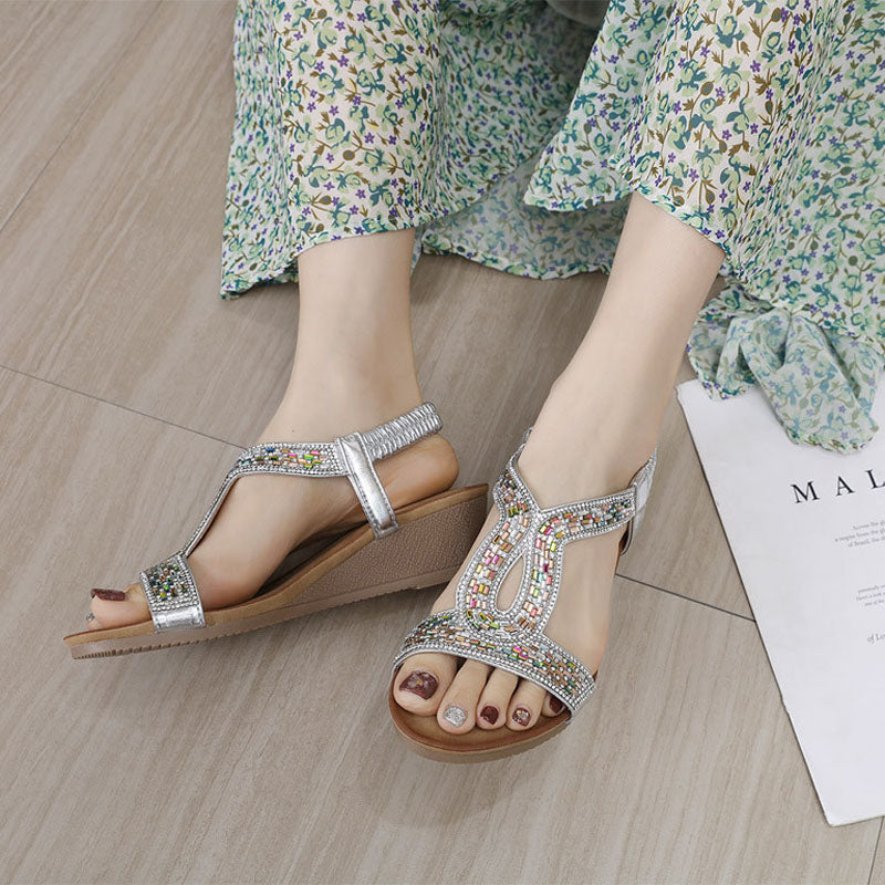 Luxury Women's Wedge Heel Sandals – Celeste