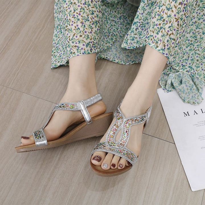 Luxury Women's Wedge Heel Sandals – Celeste