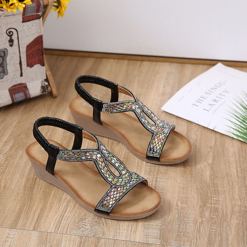 Luxury Women's Wedge Heel Sandals – Celeste