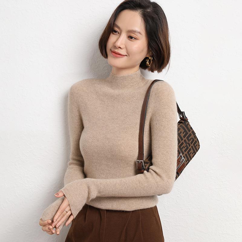 Jersey de punto para mujer con cuello semi alto - Sophie