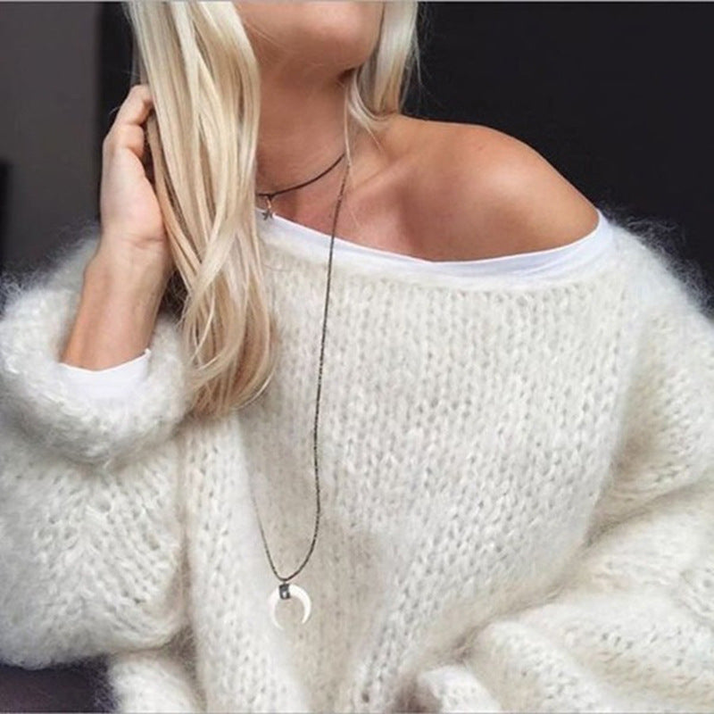 Oversized Crochet Women's Sweater – Freja