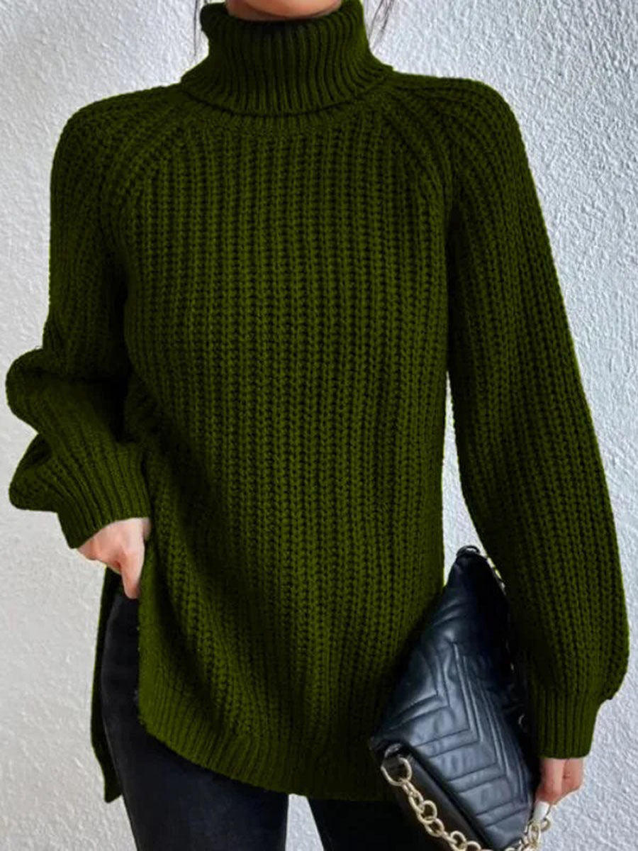 Trendy dame rullekravepullover – Esmée
