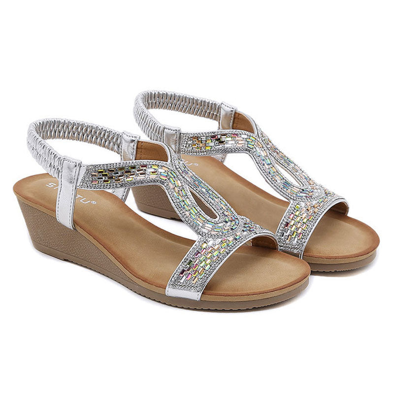 Luxury Women's Wedge Heel Sandals – Celeste