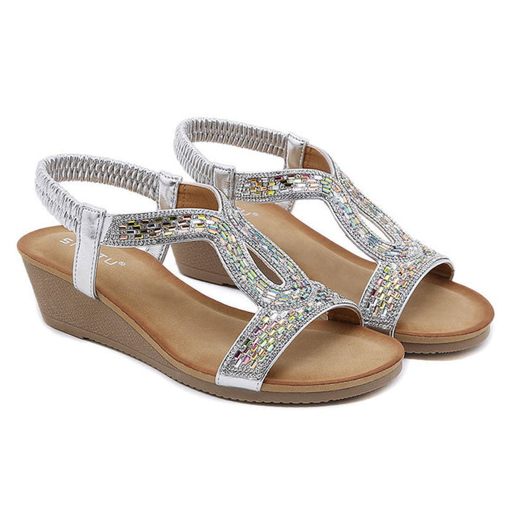 Luxury Women's Wedge Heel Sandals – Celeste