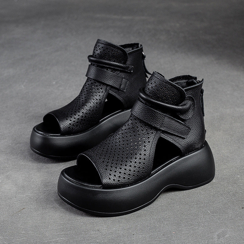 Orthopädische Leder-Sandalen Damen mit stoßdämpfender Sohle – Meike