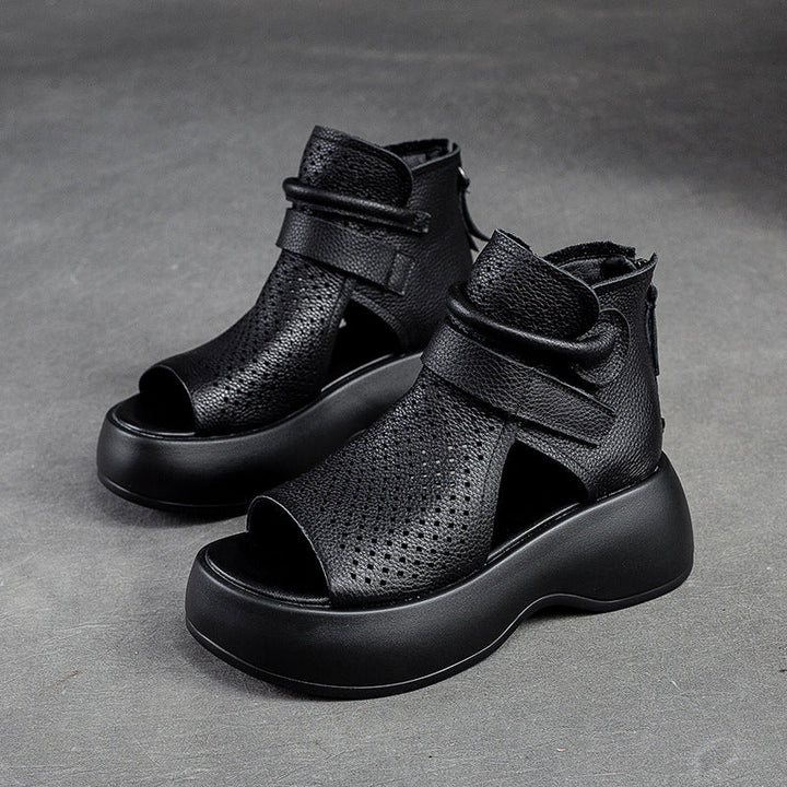 Orthopädische Leder-Sandalen Damen mit stoßdämpfender Sohle – Meike