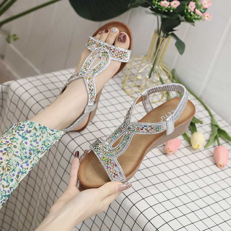 Luxury Women's Wedge Heel Sandals – Celeste
