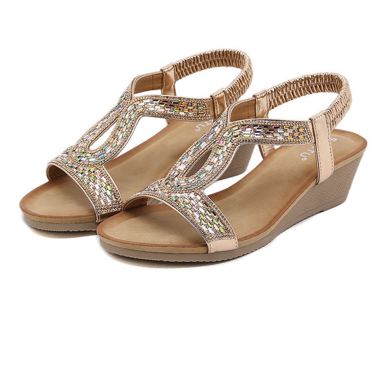 Luxury Women's Wedge Heel Sandals – Celeste