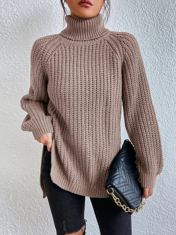 Trendy dame rullekravepullover – Esmée