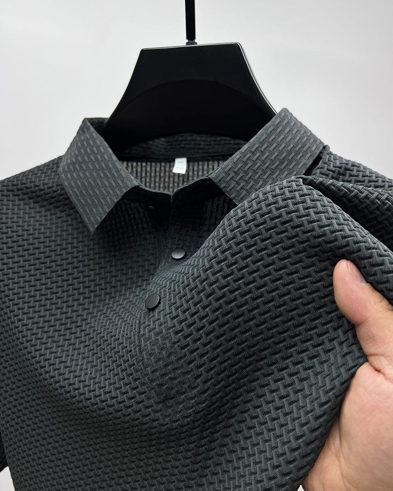 Atmungsaktives Herren Poloshirt mit Mesh-Details & Slim Fit – Milan