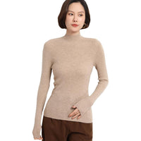 Jersey de punto para mujer con cuello semi alto - Sophie