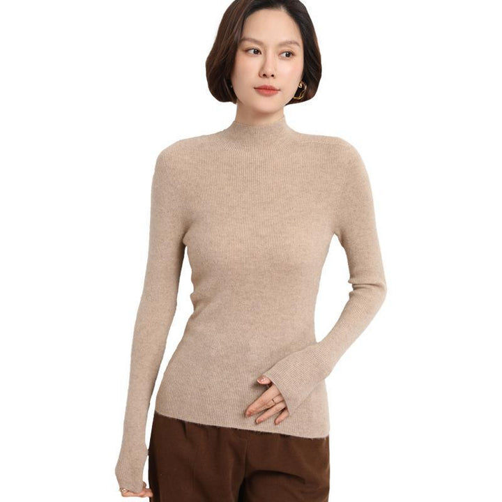 Jersey de punto para mujer con cuello semi alto - Sophie