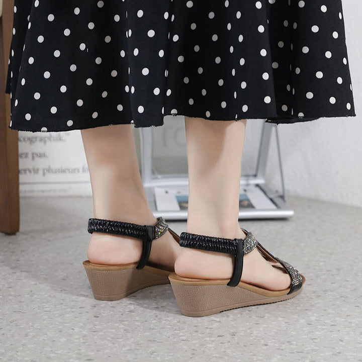 Luxury Women's Wedge Heel Sandals – Celeste