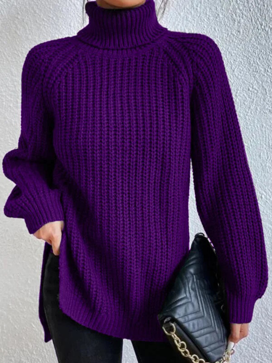 Trendy dame rullekravepullover – Esmée