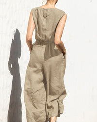 Sleeveless Jumpsuit with Wide Leg – Aurelia