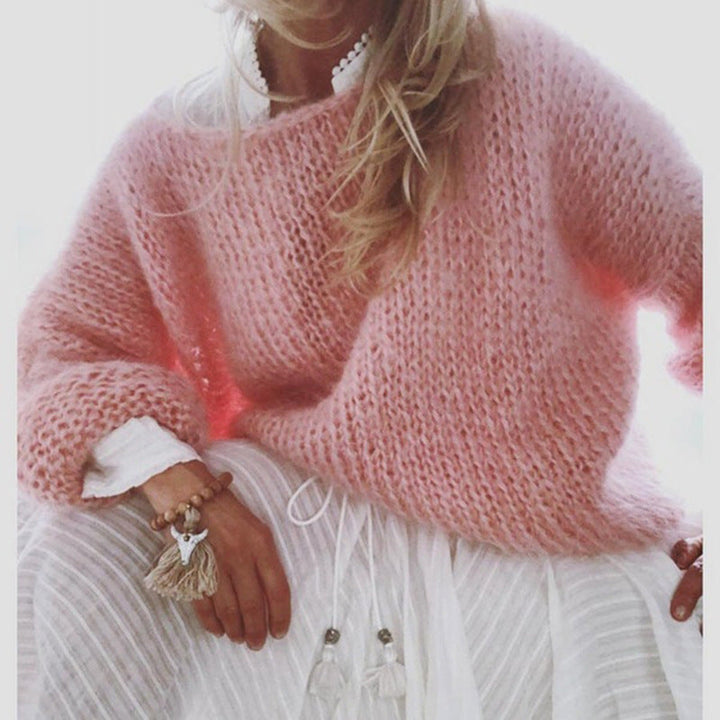 Oversized Crochet Women's Sweater – Freja