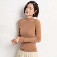Jersey de punto para mujer con cuello semi alto - Sophie