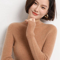 Jersey de punto para mujer con cuello semi alto - Sophie