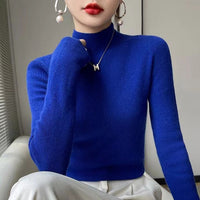 Jersey de punto para mujer con cuello semi alto - Sophie
