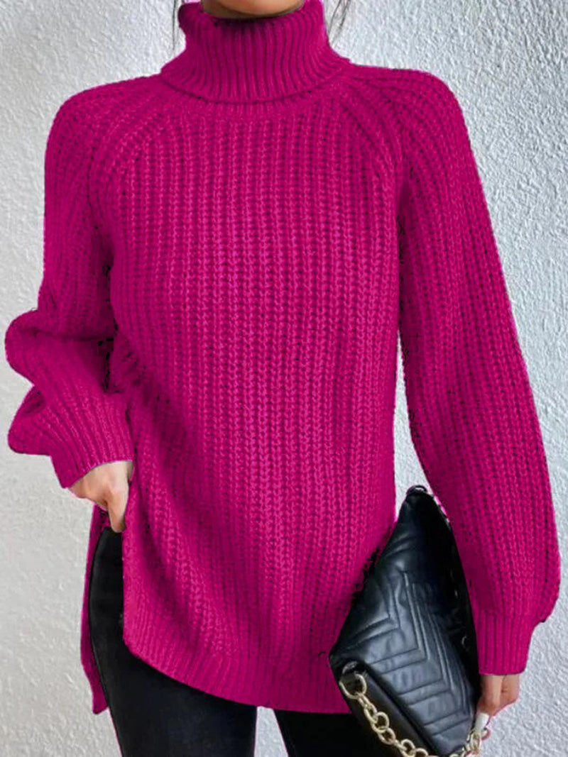 Trendy dame rullekravepullover – Esmée