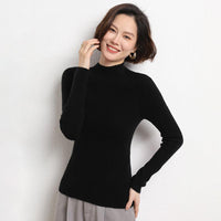 Jersey de punto para mujer con cuello semi alto - Sophie