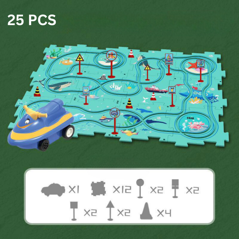 Problem-Solving Children's Puzzle - RacePuzzle