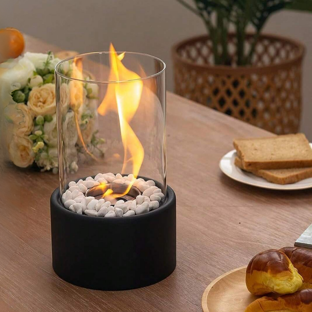 Klassisk olielampe med åben flamme - Lumora