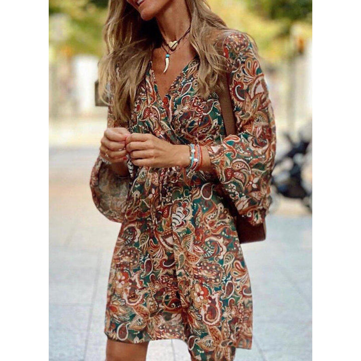 Airy summer midi dress with tailored fit – Elina